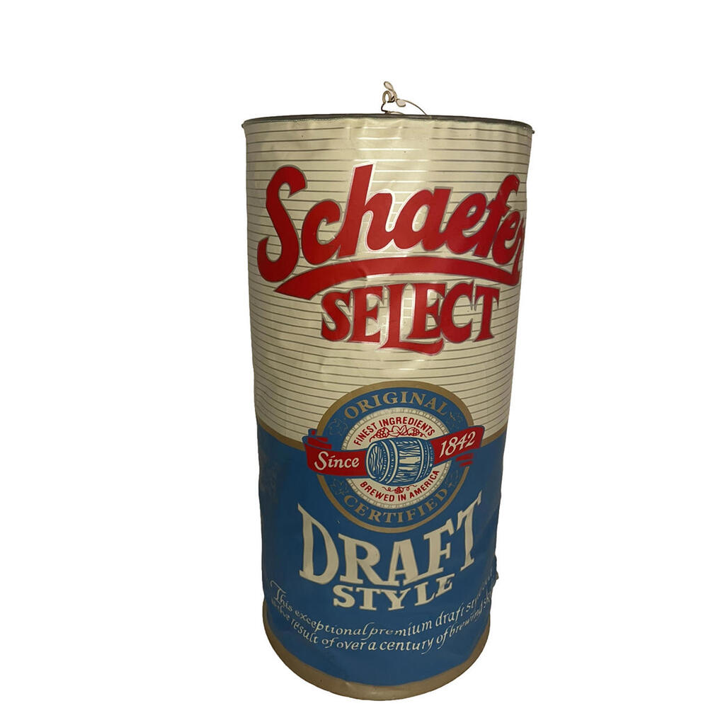 Vintage Schaefer Select Beer Inflatable Blow Up Beer Can Collectible Gag Gift